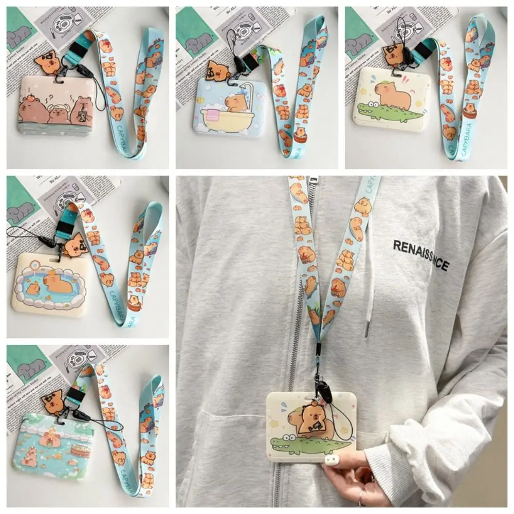 Cartoon Capybara Card Holder Animal Plastic Photocard Holder Korean Style Card Protective Case Students Bus Card Cover
Cartoon Capybara Card Holder Animal Plastic Photocard Holder Korean Style Card Protective Case Students Bus Card Cover