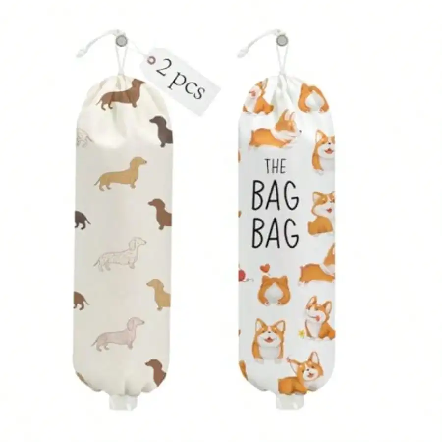 2PCS Dog Plastic Bag Holder Wall Mount Grocery Bag Holder For Plastic Storage Bag Washable Storage Organizer Reusable Grocery Bags Pull Rope Free Adjustment Dog Lovers Gifts For Women
2PCS Dog Plastic Bag Holder Wall Mount Grocery Bag Holder For Plastic Storage Bag Washable Storage Organizer Reusable Grocery Bags Pull Rope Free Adjustment Dog Lovers Gifts For Women
