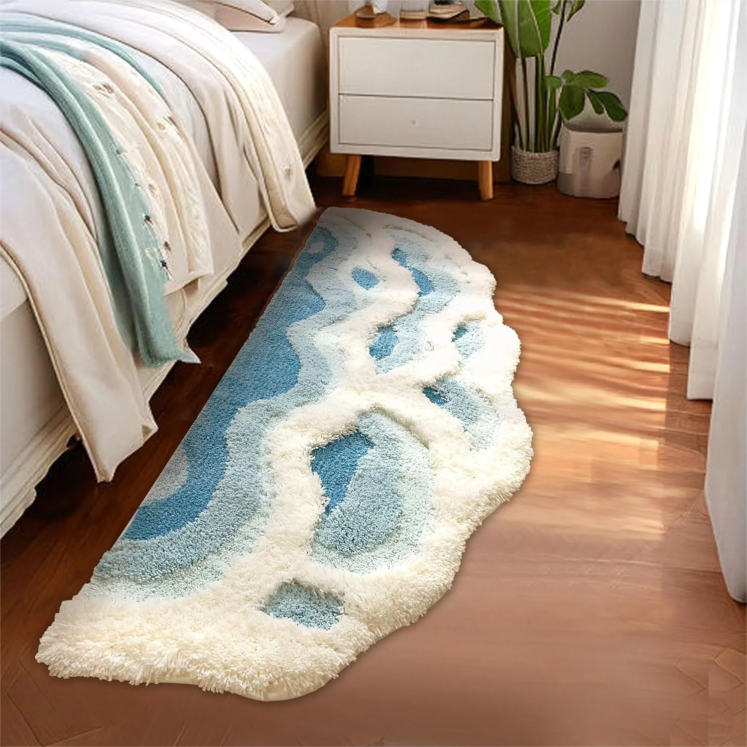 2x6 ft Shag 3D Wave Moss Runner Rug 23"x72" Navy Blue Non Slip Washable Bathroom Mat
2x6 ft Shag 3D Wave Moss Runner Rug 23"x72" Navy Blue Non Slip Washable Bathroom Mat