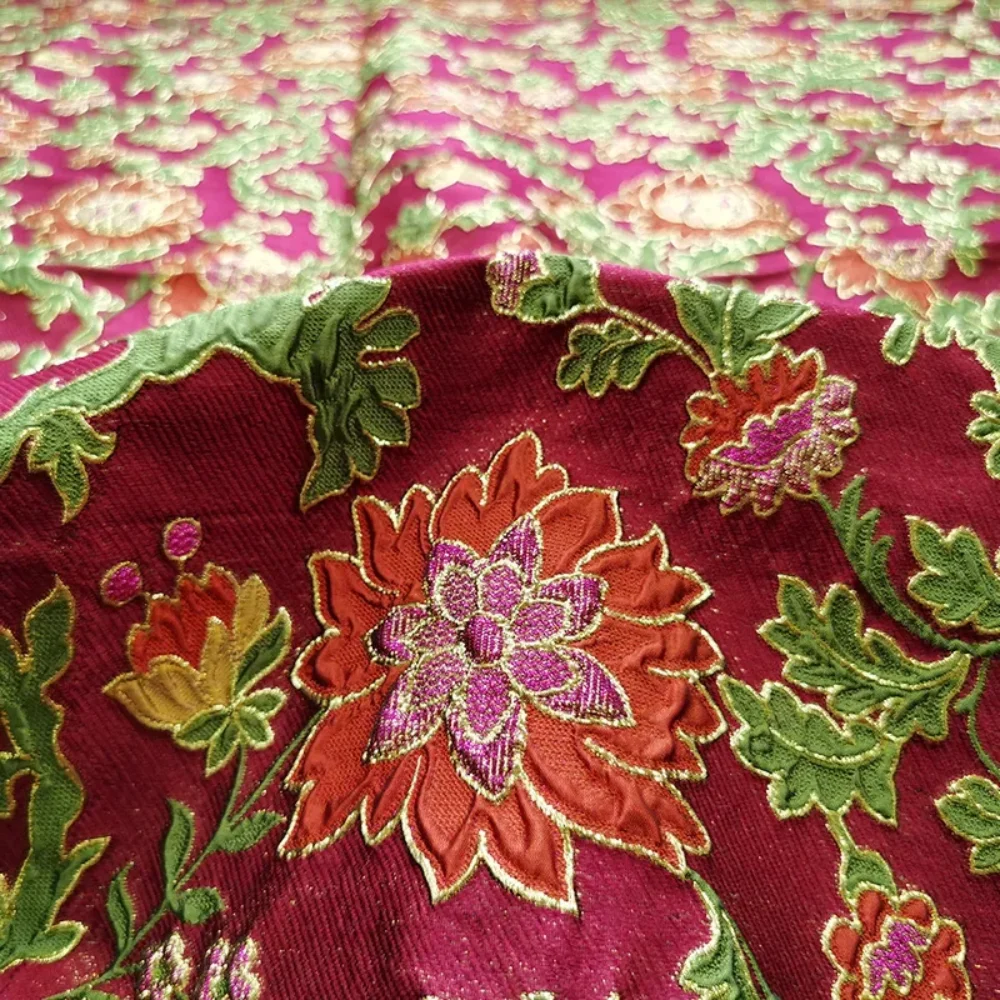 Metal Wire Brocade Jacquard Fabric Court Hepburn Dress Fashion Brand Design Sewing Wholesale Material Cloth By Meter Clothing
Metal Wire Brocade Jacquard Fabric Court Hepburn Dress Fashion Brand Design Sewing Wholesale Material Cloth By Meter Clothing