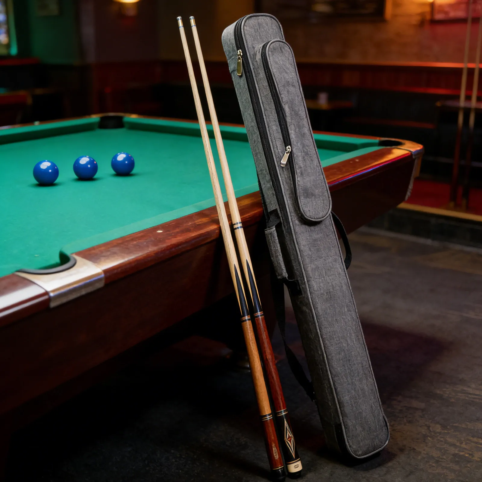 Pool Cue Bag Portable Padded Oxford Cloth Shock Absorption Waterproof Pool Stick Holder Multi Compartment Billiard Cue Storage
Pool Cue Bag Portable Padded Oxford Cloth Shock Absorption Waterproof Pool Stick Holder Multi Compartment Billiard Cue Storage