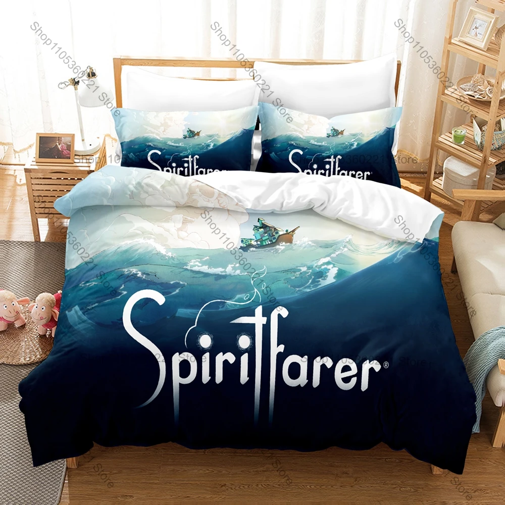 Cozy Game Spiritfarer Bedding Set, Duvet Cover & 2 Pillowcases, Cute Character Art Pattern Breathable Fabric All Season Use
Cozy Game Spiritfarer Bedding Set, Duvet Cover & 2 Pillowcases, Cute Character Art Pattern Breathable Fabric All Season Use