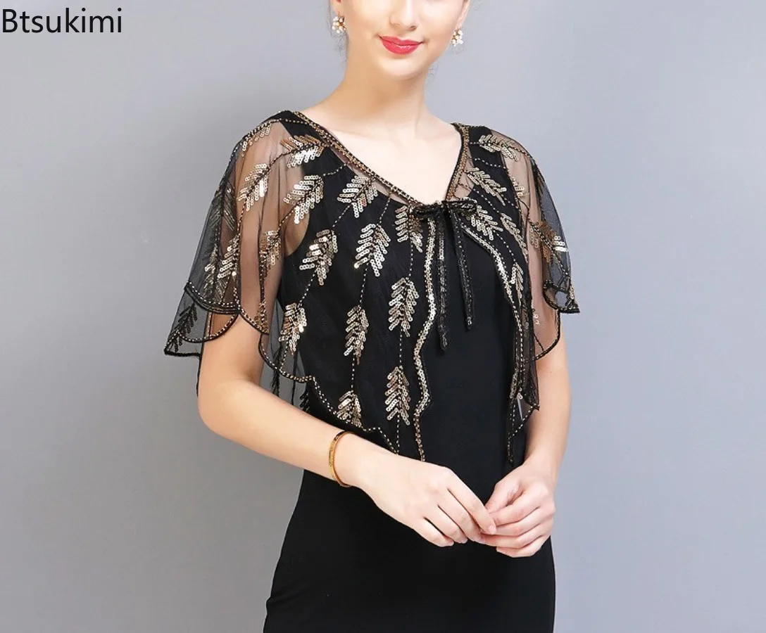 Прозрачная сетчатая шаль 1920-х годов в стиле ретро с блестками и бисером, большой Гэтсби, хлопушка, коктейльная вечеринка, женское маленькое универсальное маленькое пальто с плечами
Прозрачная сетчатая шаль 1920-х годов в стиле ретро с блестками и бисером, большой Гэтсби, хлопушка, коктейльная вечеринка, женское маленькое универсальное маленькое пальто с плечами