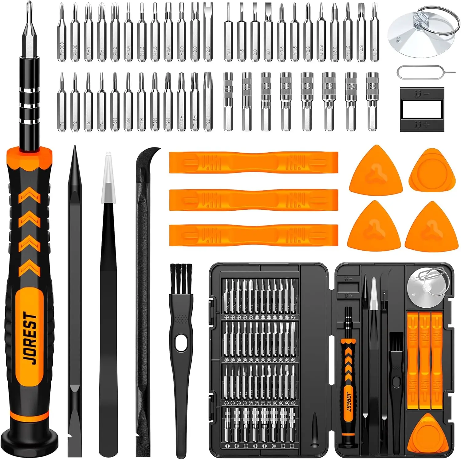 59Pcs Precision Screwdriver Set with Torx T5 T6 T8 for Macbook iPhone PS4 PS5 Xbox Switch PC Laptop Repair
59Pcs Precision Screwdriver Set with Torx T5 T6 T8 for Macbook iPhone PS4 PS5 Xbox Switch PC Laptop Repair