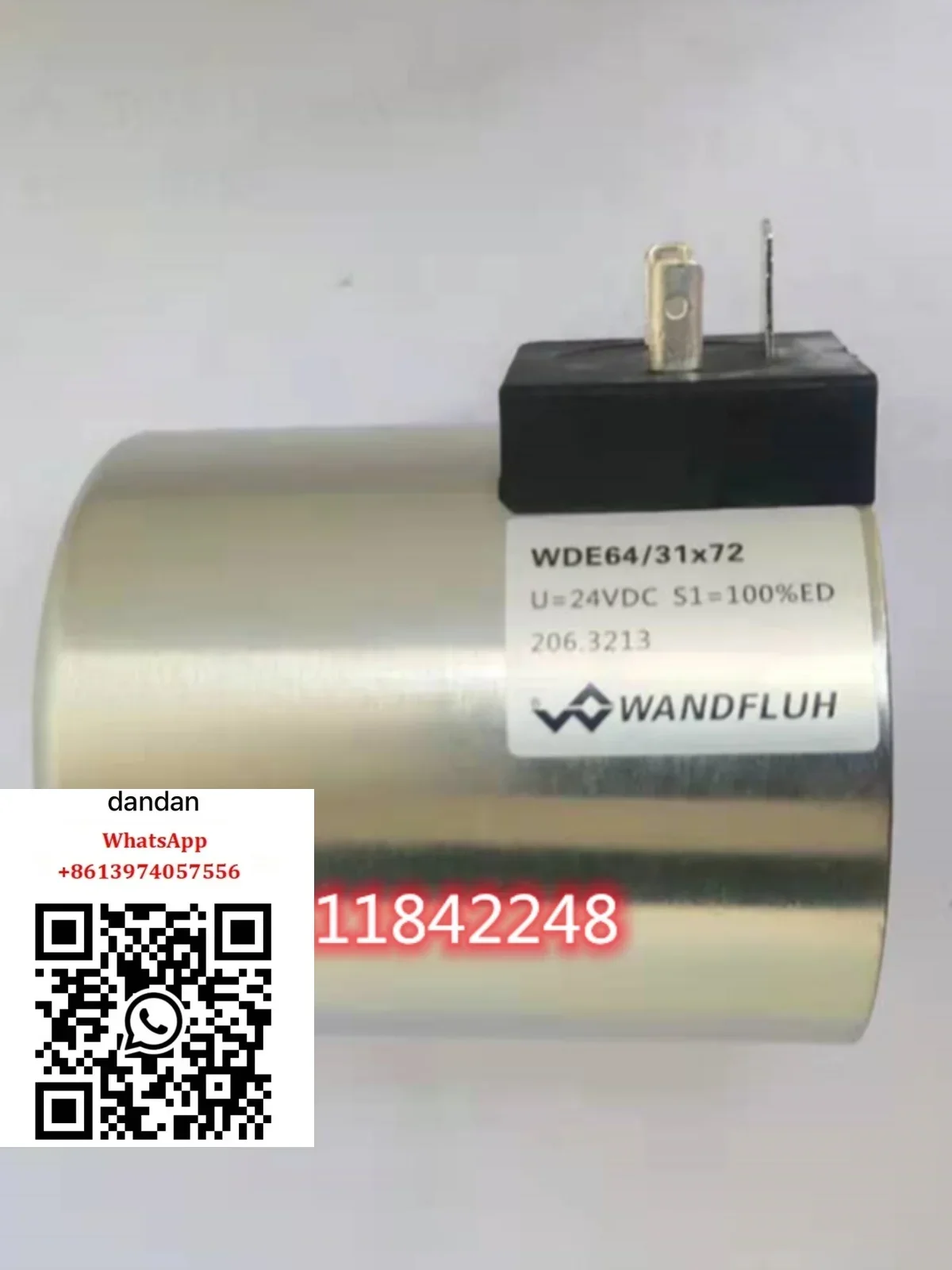 Solenoid valve coil scraper protection platform work truck WDE64/31X72 excavator wood grabber 24v
Solenoid valve coil scraper protection platform work truck WDE64/31X72 excavator wood grabber 24v