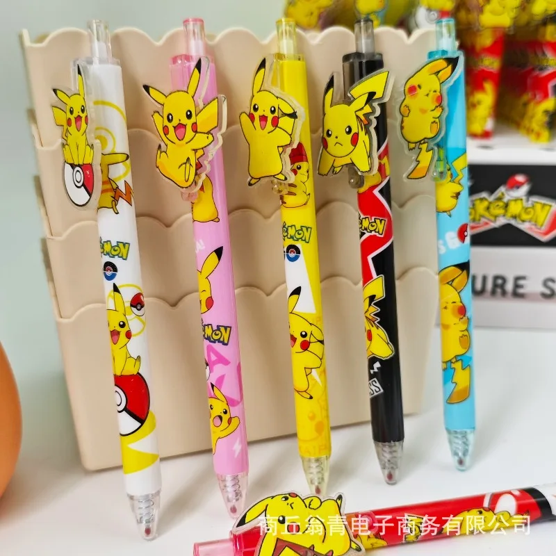 48pcs/box Kawaii Pikachus Stand Topper Gel Pen 0.5mm Black Ink Writing Pen Cute Cartoon Anime Stationery for School Office
48pcs/box Kawaii Pikachus Stand Topper Gel Pen 0.5mm Black Ink Writing Pen Cute Cartoon Anime Stationery for School Office