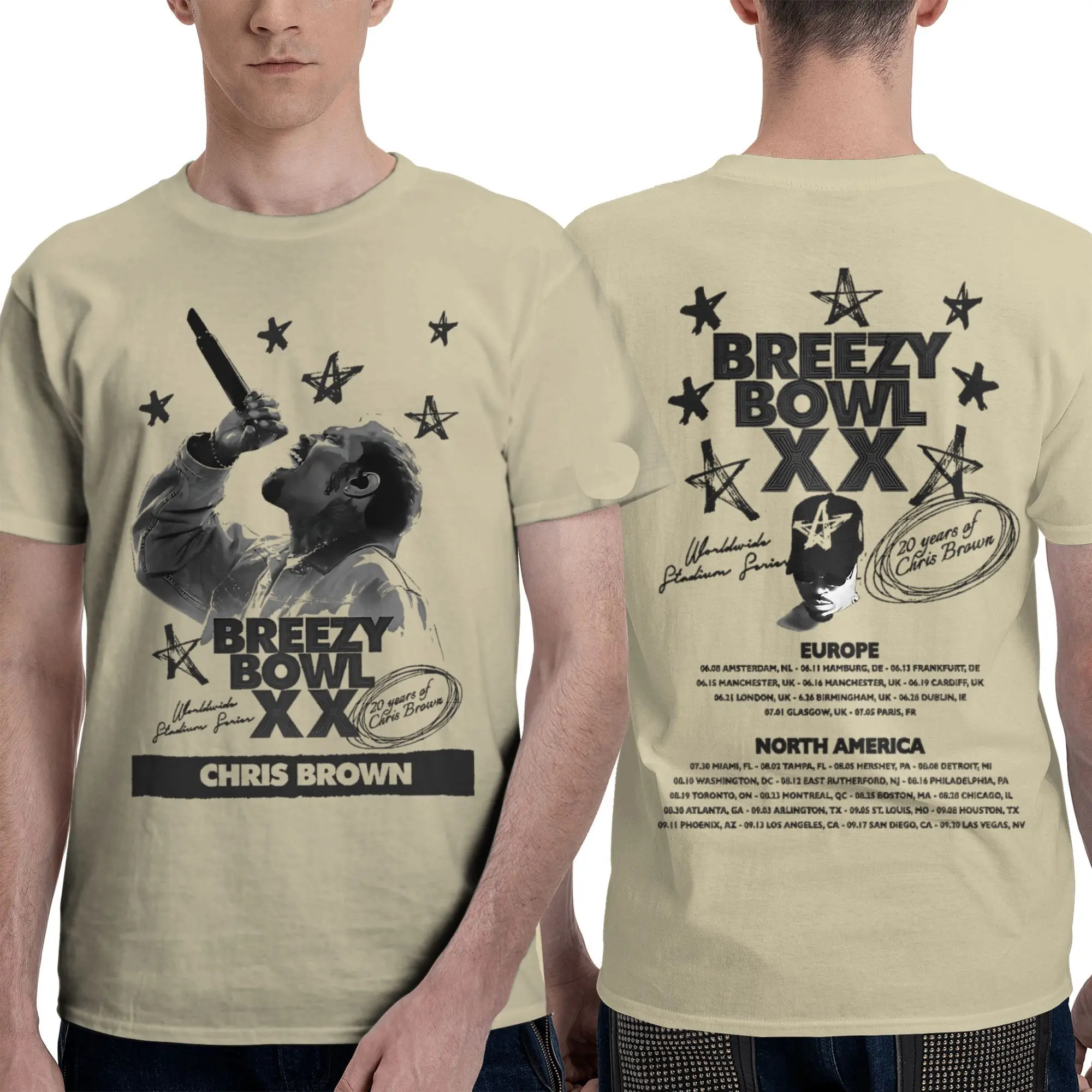 Vintage T-Shirt Rapper Chris Brown Breezy Bowl XX Tour 2025 Cotton T Shirts Fashion Tee Shirt for Men Summer Short Sleeve Tops
Vintage T-Shirt Rapper Chris Brown Breezy Bowl XX Tour 2025 Cotton T Shirts Fashion Tee Shirt for Men Summer Short Sleeve Tops
