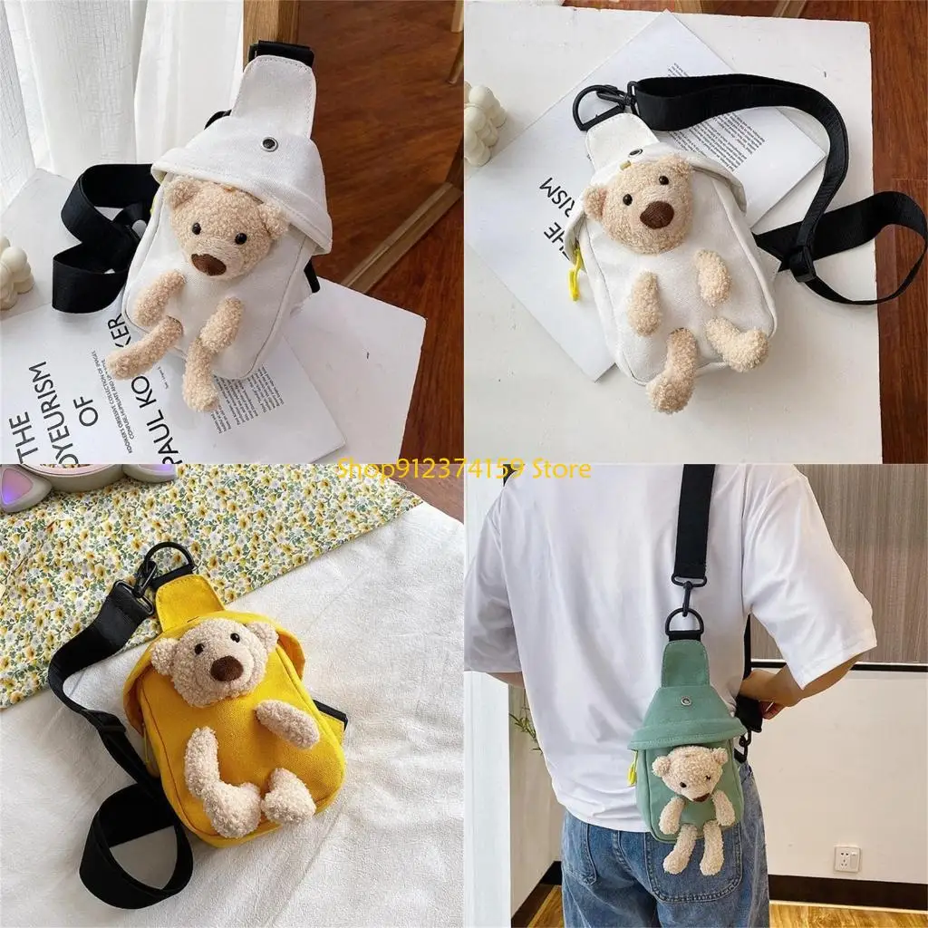 G5AE Over The Shoulder Bag Large Capacity Bear Crossbody Bag Fashion Sling Bag Chest Bag Belt Bag Trendy Bag for Teens
G5AE Over The Shoulder Bag Large Capacity Bear Crossbody Bag Fashion Sling Bag Chest Bag Belt Bag Trendy Bag for Teens