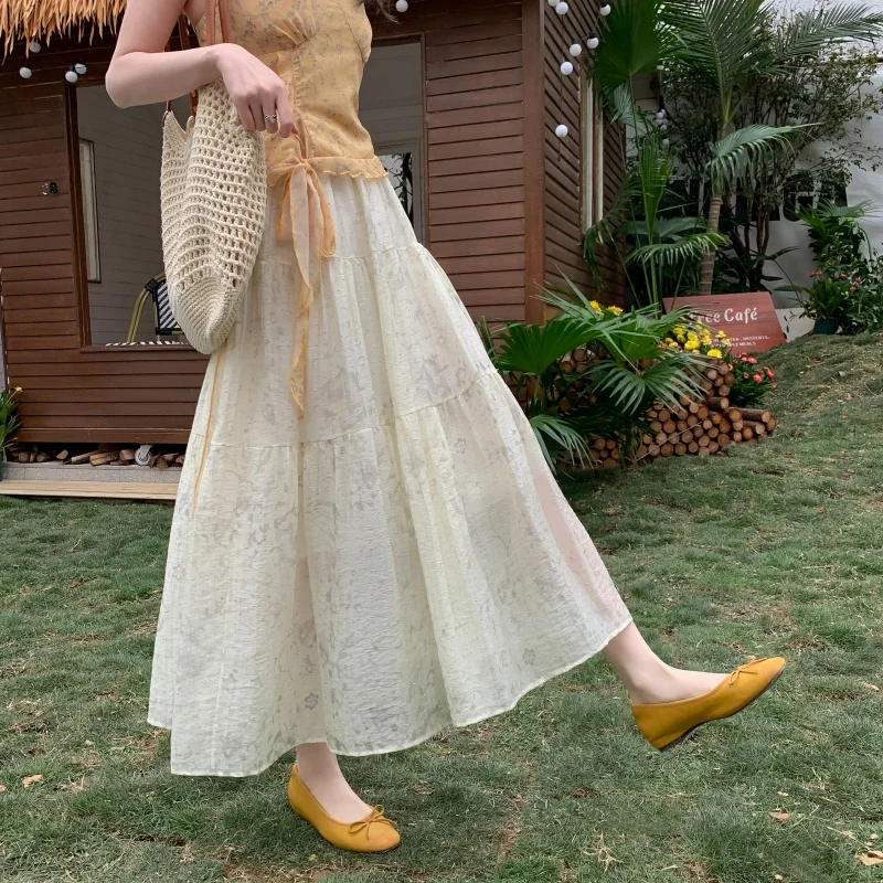 Diamond Embellished Floral Half Skirt High Waist Flared Women's Style Sweet Gentle Short plus Size Slimming Umbrella Skirt
Diamond Embellished Floral Half Skirt High Waist Flared Women's Style Sweet Gentle Short plus Size Slimming Umbrella Skirt