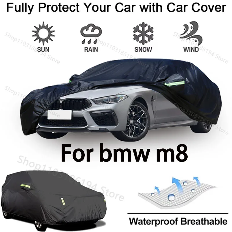 Full Car Cover For BMW M8 Outdoor Protective Gear-Snowproof, Sunshield, Waterproof and Dustproof Automobile Accessories
Full Car Cover For BMW M8 Outdoor Protective Gear-Snowproof, Sunshield, Waterproof and Dustproof Automobile Accessories