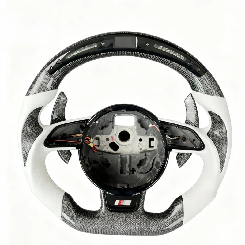 High Quality Custom Flat Bottom Carbon Fiber Suede Leather Racing Steering Wheel
High Quality Custom Flat Bottom Carbon Fiber Suede Leather Racing Steering Wheel