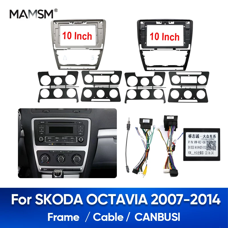 MAMSM For SKODA OCTAVIA 2007-2014 Radio Panel Dash Fascia Plate Trim Frame Adapter Stereo Refitting Cable Harness Accessory
MAMSM For SKODA OCTAVIA 2007-2014 Radio Panel Dash Fascia Plate Trim Frame Adapter Stereo Refitting Cable Harness Accessory