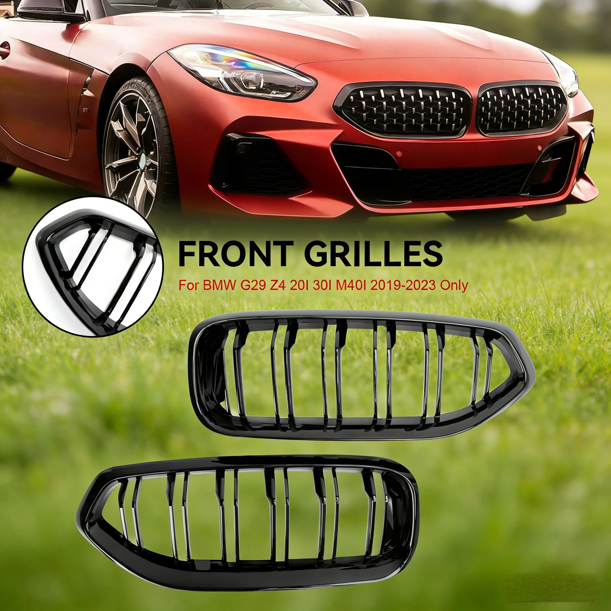 Для BMW G29 Z4 20I 30I M40I 2019 2020 2021 2022 2023 глянцевая черная передняя решетка радиатора 51138091295
Для BMW G29 Z4 20I 30I M40I 2019 2020 2021 2022 2023 глянцевая черная передняя решетка радиатора 51138091295