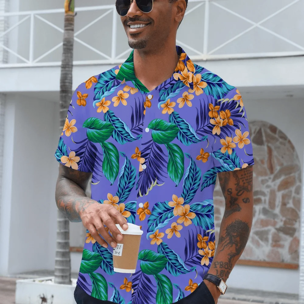Mens 3D Printed Tropical Floral Short Sleeve Casual Button Down Shirt Summer Beachwear
Mens 3D Printed Tropical Floral Short Sleeve Casual Button Down Shirt Summer Beachwear