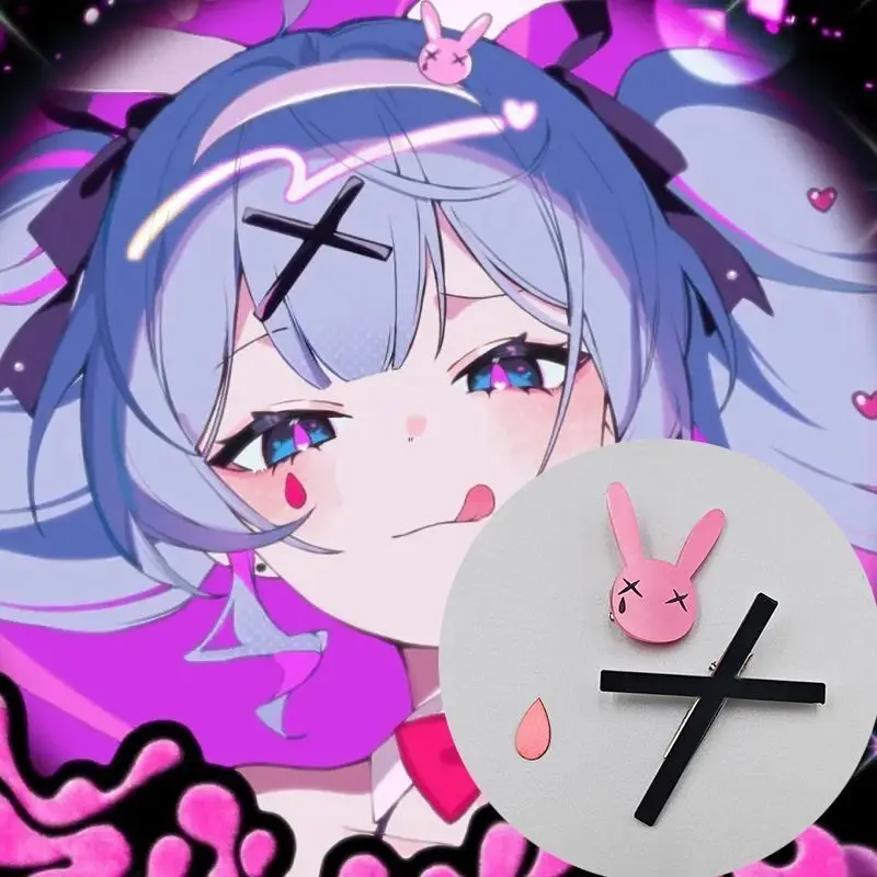 Rabbit Hole Hair Clips Acrylic Anime Cosplay He ad Accessories Pink Rabbit Black Cross Hair Barrettes For Adult
Rabbit Hole Hair Clips Acrylic Anime Cosplay He ad Accessories Pink Rabbit Black Cross Hair Barrettes For Adult