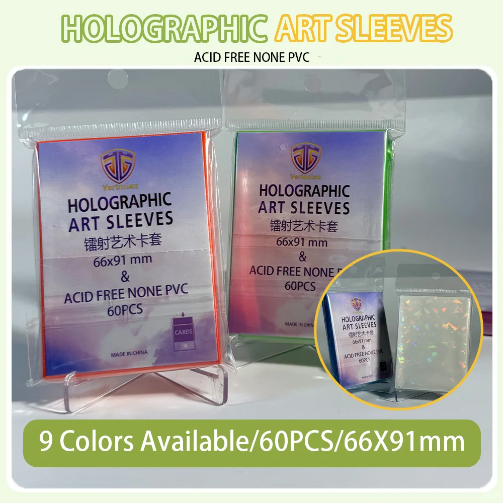 60PCS 66x91mm Holographic Broken Glass Card Sleeves Glitter Foil Shard Card Protectors for TCG Trading Cards Kpop Photocards
60PCS 66x91mm Holographic Broken Glass Card Sleeves Glitter Foil Shard Card Protectors for TCG Trading Cards Kpop Photocards