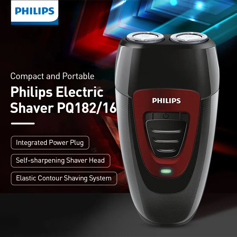 Philips Men's Electric Shaver Portable Rechargeable Rotary Razor Floating Shaving Head Self-Sharpen Blade Travel Use PQ182/16
Philips Men's Electric Shaver Portable Rechargeable Rotary Razor Floating Shaving Head Self-Sharpen Blade Travel Use PQ182/16