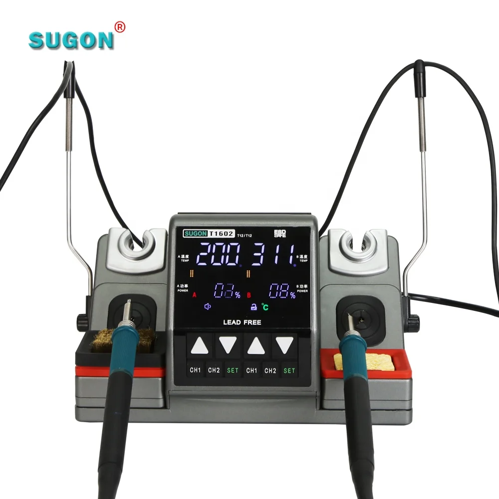 Hot Product SUGON T1602 Soldering Station With All accessory Cheap Soldering Iron Station 60w 110v Heat gun
Hot Product SUGON T1602 Soldering Station With All accessory Cheap Soldering Iron Station 60w 110v Heat gun