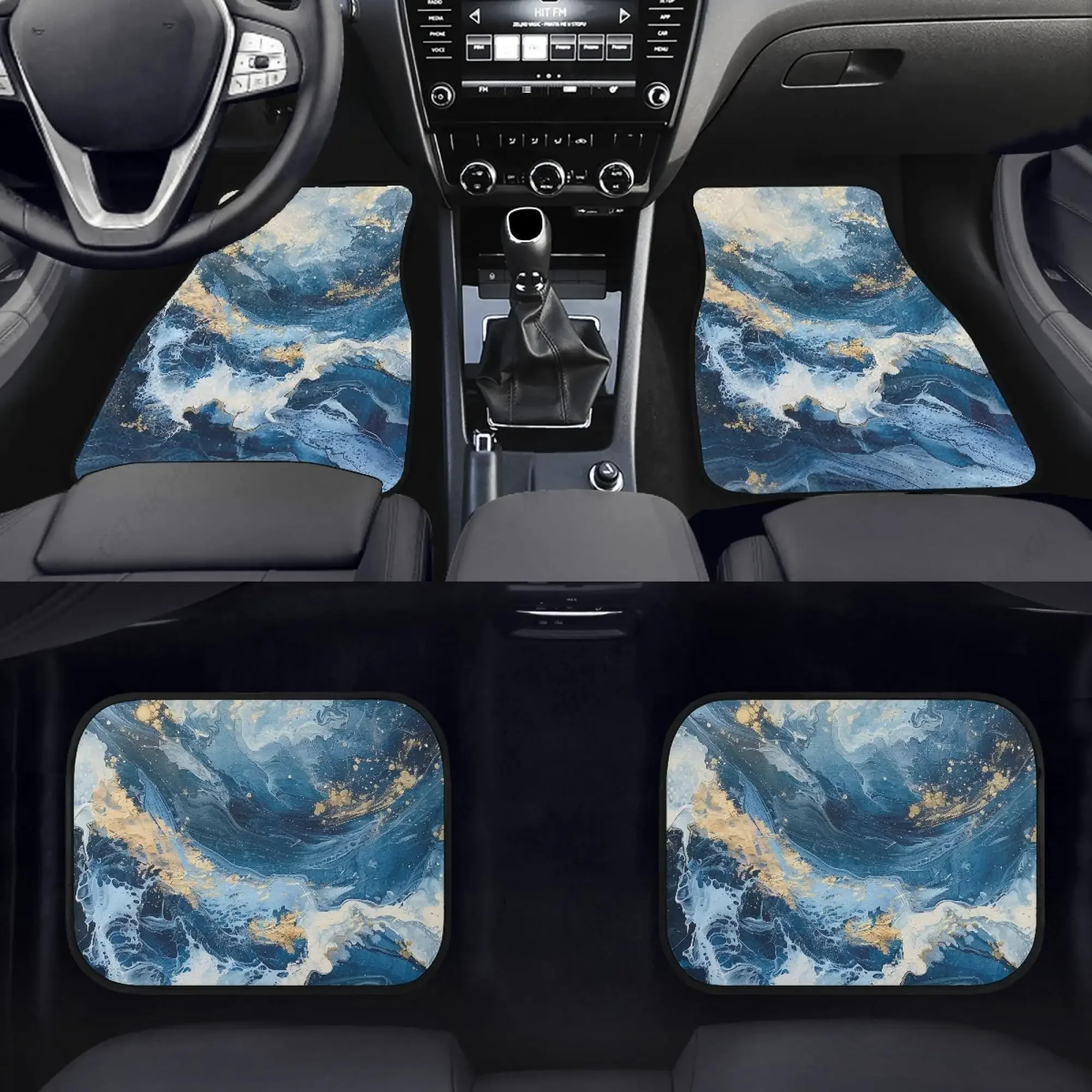 Alfombrillas Coche Con Estampado Mármol Azul Para Mujeres Y Hombres, Accesorios Para Camiones SUV, Alfombra Para Suelo Lantero 
Alfombrillas Coche Con Estampado Mármol Azul Para Mujeres Y Hombres, Accesorios Para Camiones SUV, Alfombra Para Suelo Lantero