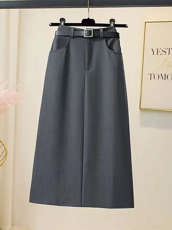 Элегантный роскошный серый костюм, юбка-миди, прямая юбка длиной до колена, драпированная ткань с разрезом сзади для летней офисной одежды, женская
Элегантный роскошный серый костюм, юбка-миди, прямая юбка длиной до колена, драпированная ткань с разрезом сзади для летней офисной одежды, женская