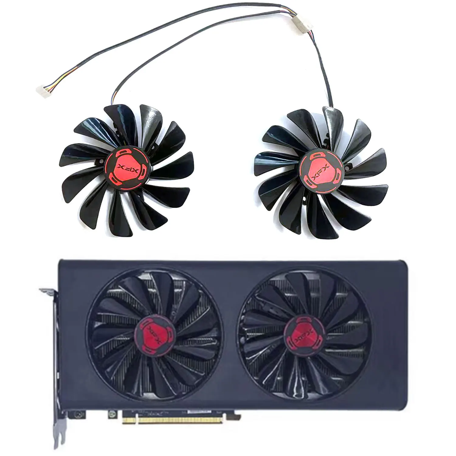 New RX5700 XT GPU Fan 95MM 4PIN CF1010U12S FDC10U12S9-C for XFX RX5600 5600XT 5700 5700XT Graphics Card Cooling Fan
New RX5700 XT GPU Fan 95MM 4PIN CF1010U12S FDC10U12S9-C for XFX RX5600 5600XT 5700 5700XT Graphics Card Cooling Fan