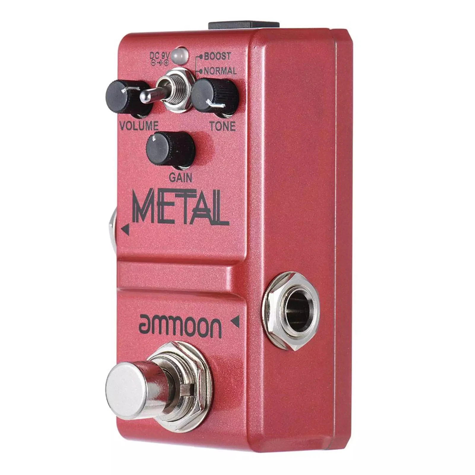 Педаль эффектов для гитары Distortion серии ammoon, педаль эффектов для гитары Heavy Metal Distortion, True Bypass, корпус из алюминиевого сплава
Педаль эффектов для гитары Distortion серии ammoon, педаль эффектов для гитары Heavy Metal Distortion, True Bypass, корпус из алюминиевого сплава