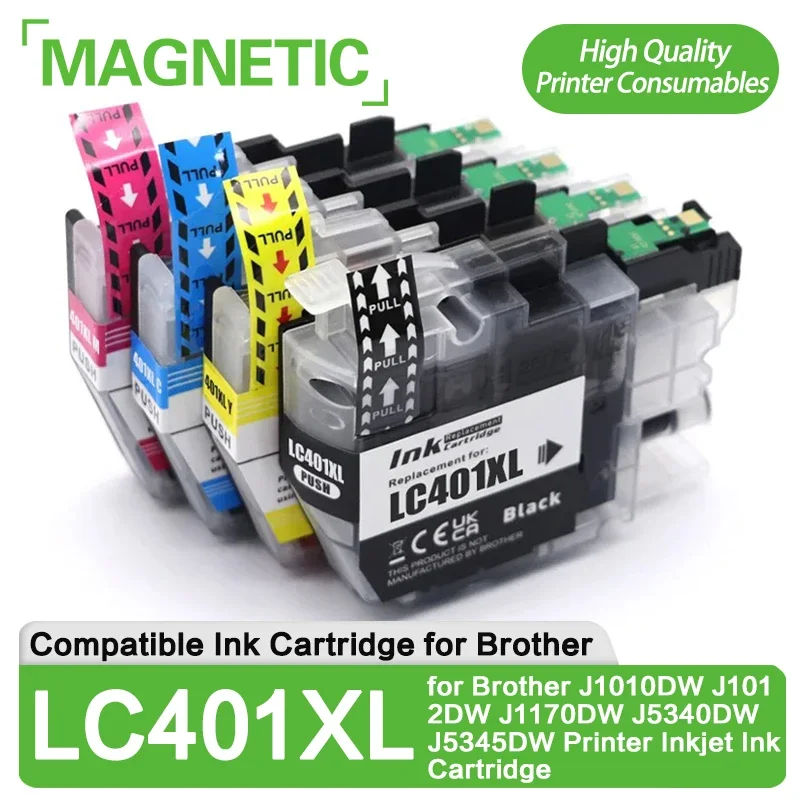 LC401 LC401XL Премиум-совместимый струйный картридж для принтера Brother MFC-J1010DW MFC-J1012DW MFC-J1170DW J5340DW J5345DW
LC401 LC401XL Премиум-совместимый струйный картридж для принтера Brother MFC-J1010DW MFC-J1012DW MFC-J1170DW J5340DW J5345DW