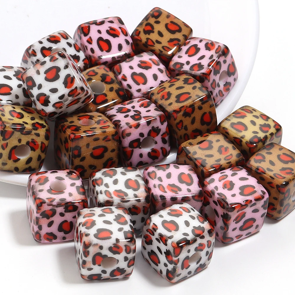 10Pcs Acrylic Beads Square Spacers Leopard Print Large Hole Beads for DIY Jewelry Making Pendant Bracelet Accessories Supply
10Pcs Acrylic Beads Square Spacers Leopard Print Large Hole Beads for DIY Jewelry Making Pendant Bracelet Accessories Supply