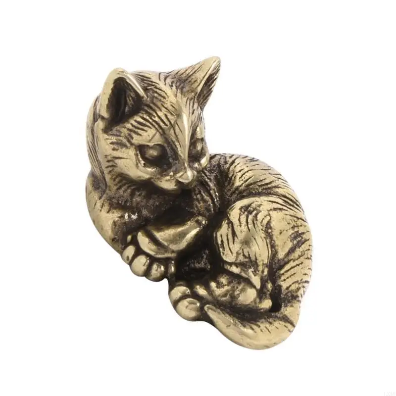 Miniature Animal Figurine Teas Pet Office Desktop Ornament Handmade Copper Realistic Cats Statue Home Decoration
Miniature Animal Figurine Teas Pet Office Desktop Ornament Handmade Copper Realistic Cats Statue Home Decoration