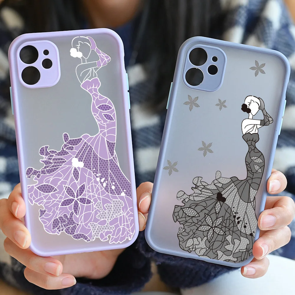 Fashion Wedding Dress Girl Matte Phone Case for IPhone 12 11 13 Pro Max X XR XS Max 6 7 8 Plus SE Cover IPhone 11 Case for Women
Fashion Wedding Dress Girl Matte Phone Case for IPhone 12 11 13 Pro Max X XR XS Max 6 7 8 Plus SE Cover IPhone 11 Case for Women