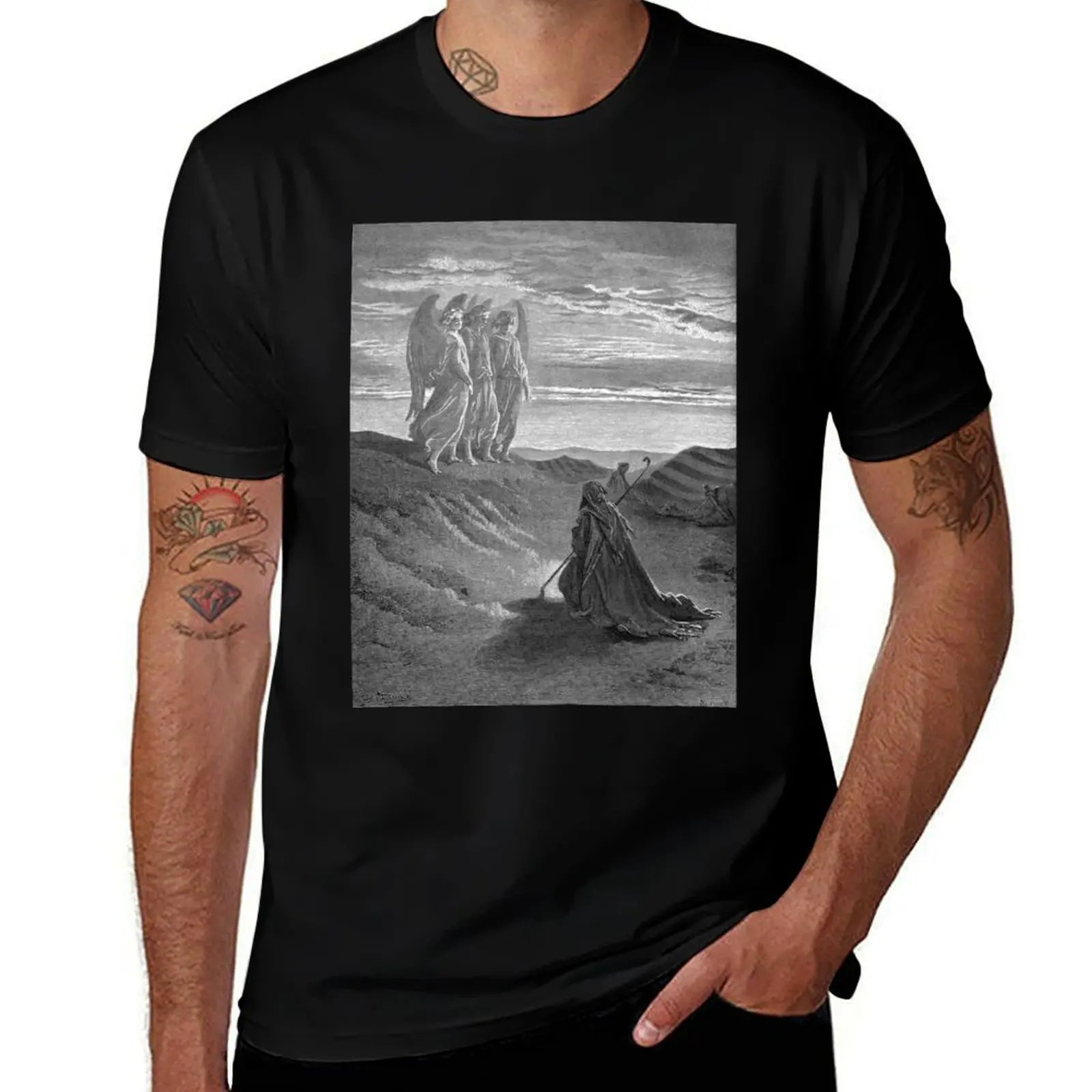 Abraham and the Three Angels - Gustave Doré - Biblical Engraving T-Shirt blanks quick-drying Blouse Men's t-shirt
Abraham and the Three Angels - Gustave Doré - Biblical Engraving T-Shirt blanks quick-drying Blouse Men's t-shirt