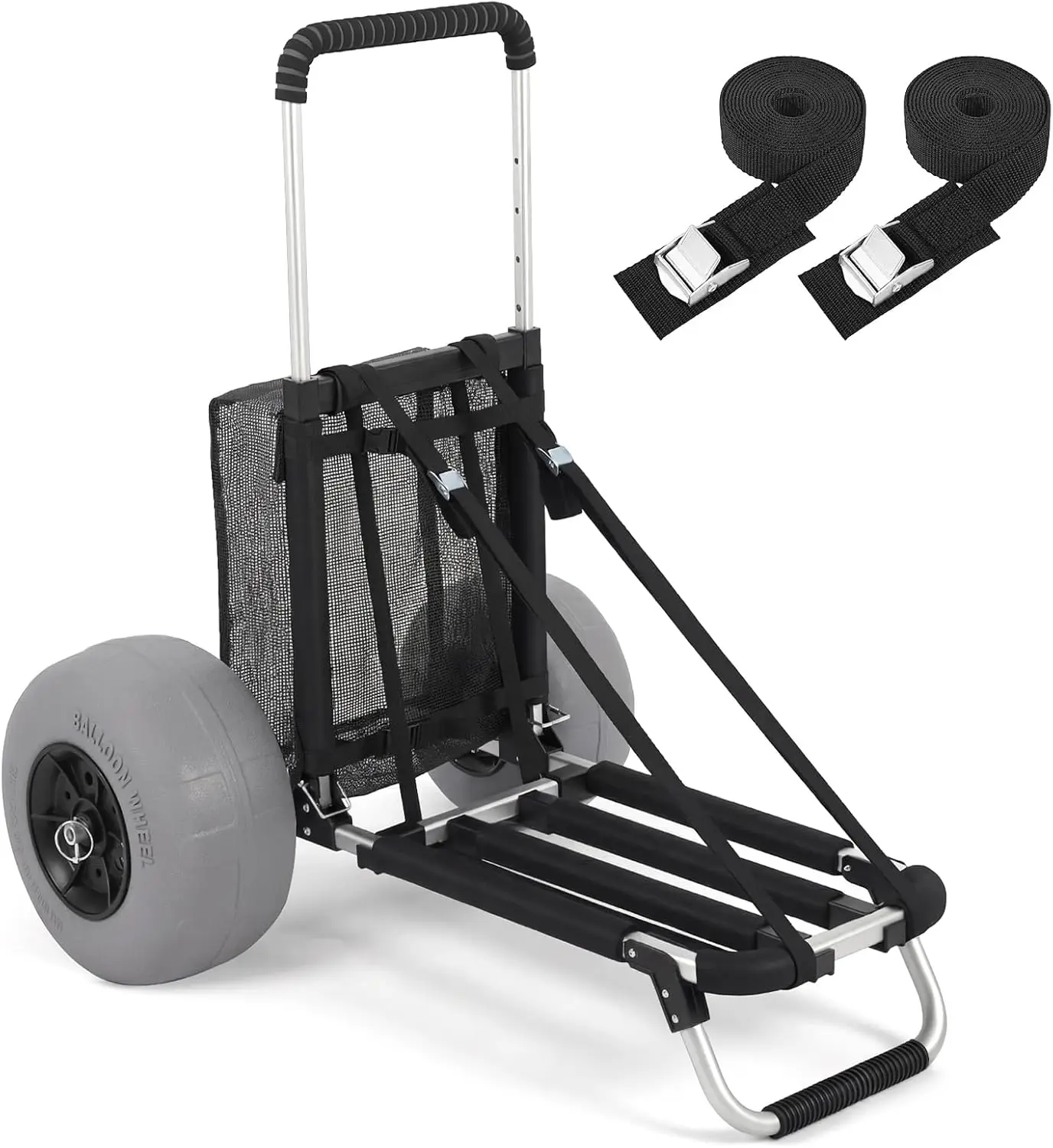 Heavy Duty Beach Wagon with 12" Balloon Tires for Sand, Collapsible Utility Cart for Camping Fishing & Groceries
Heavy Duty Beach Wagon with 12" Balloon Tires for Sand, Collapsible Utility Cart for Camping Fishing & Groceries