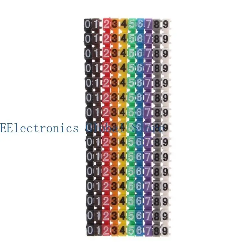 462B 150 Pcs Cable Markers Colourful C-Type Marker Number Tag Label For 1.5mm Wire
462B 150 Pcs Cable Markers Colourful C-Type Marker Number Tag Label For 1.5mm Wire