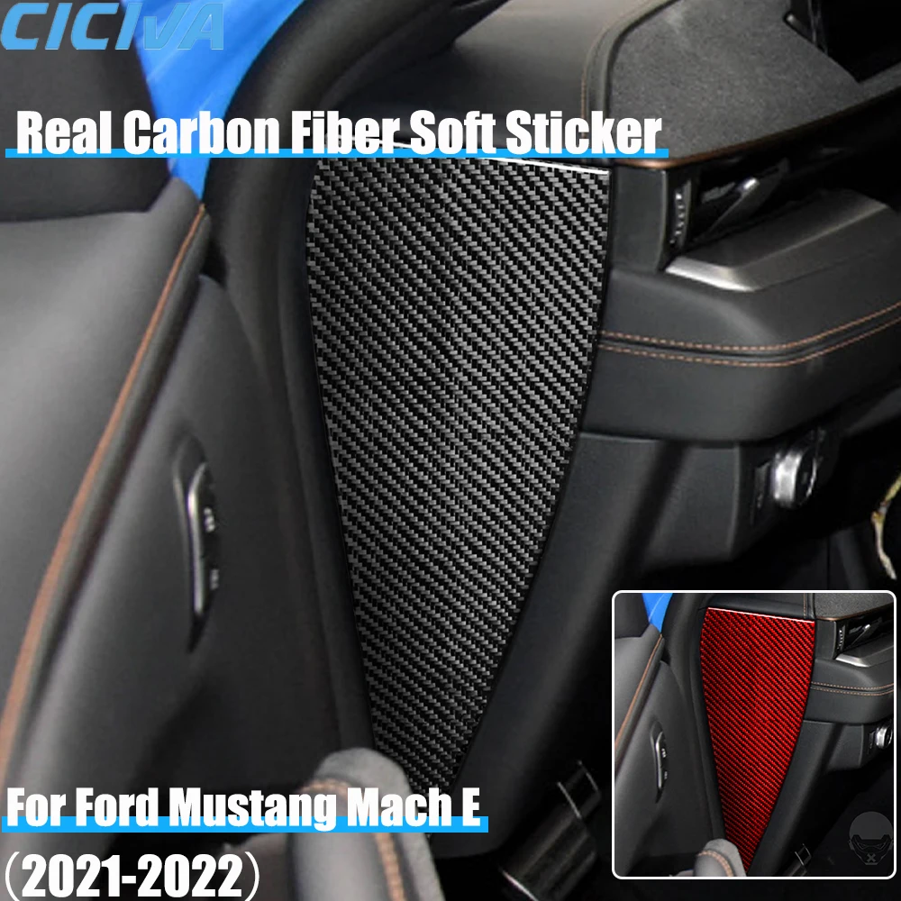 Автомобильные аксессуары из настоящего углеродного волокна, приборная панель, боковая дверная слот, декоративная крышка, мягкая наклейка для Ford Mustang Mach E 2021 2022 
Автомобильные аксессуары из настоящего углеродного волокна, приборная панель, боковая дверная слот, декоративная крышка, мягкая наклейка для Ford Mustang Mach E 2021 2022