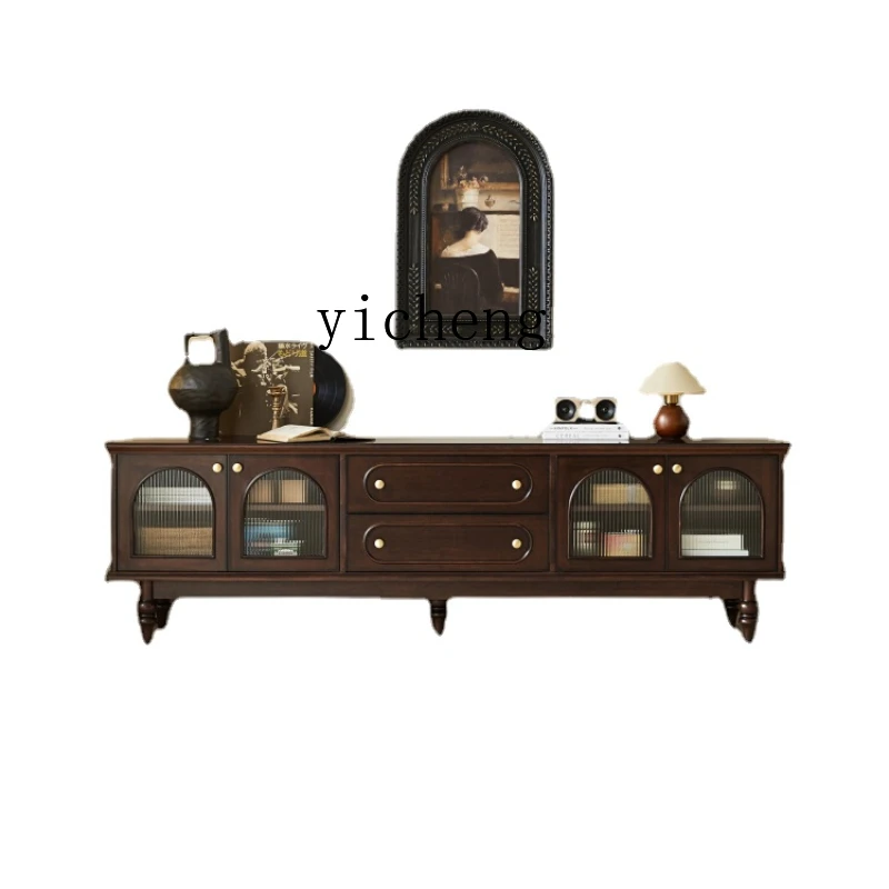 Zk Retro Coffee Table Combination Integrated Solid Wood TV Cabinet Modern Minimalist Floor TV Stand
Zk Retro Coffee Table Combination Integrated Solid Wood TV Cabinet Modern Minimalist Floor TV Stand