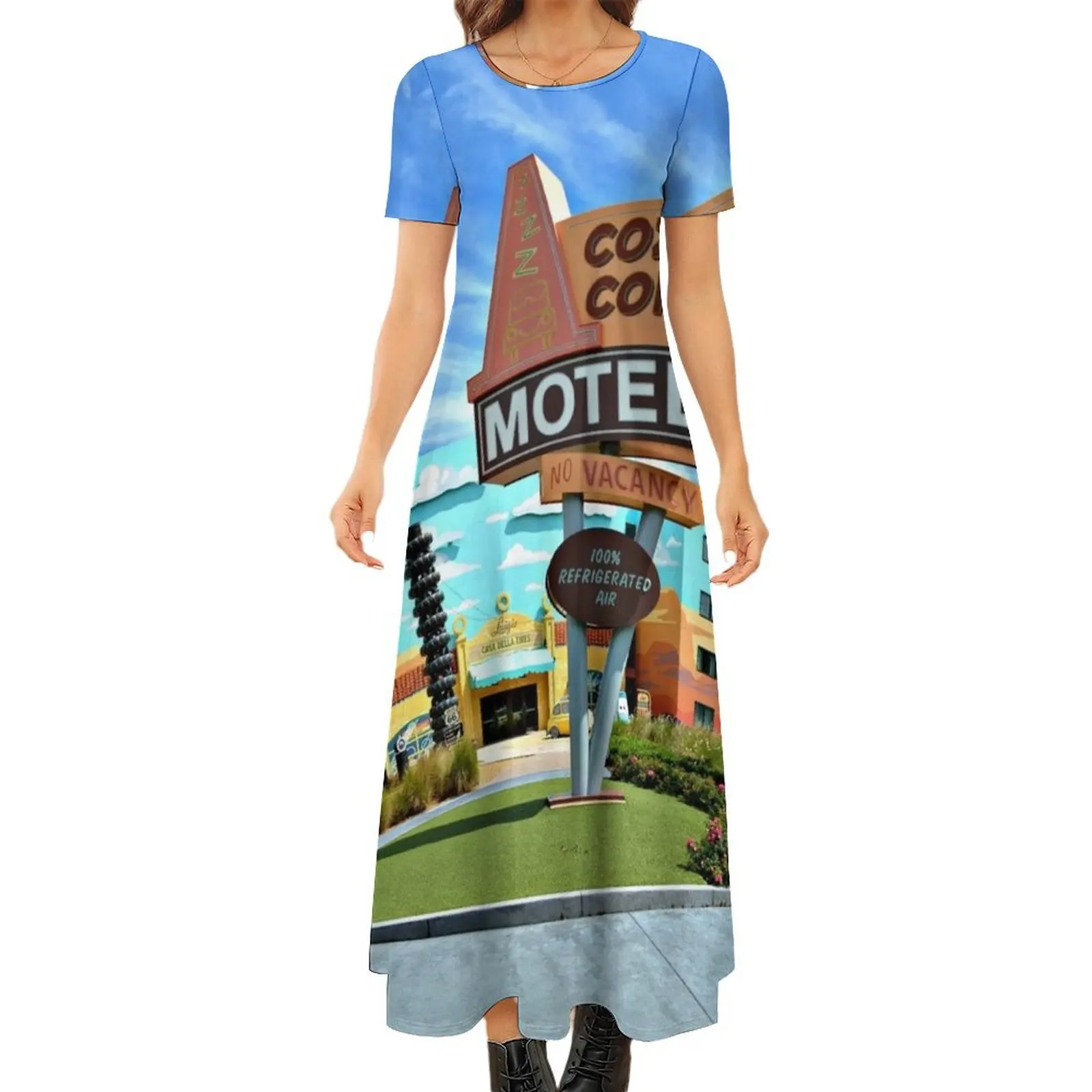 Cozy Cone Motel Round Neck Short Sleeve Dress elegant dresses for women Woman"s evening dress
Cozy Cone Motel Round Neck Short Sleeve Dress elegant dresses for women Woman"s evening dress
