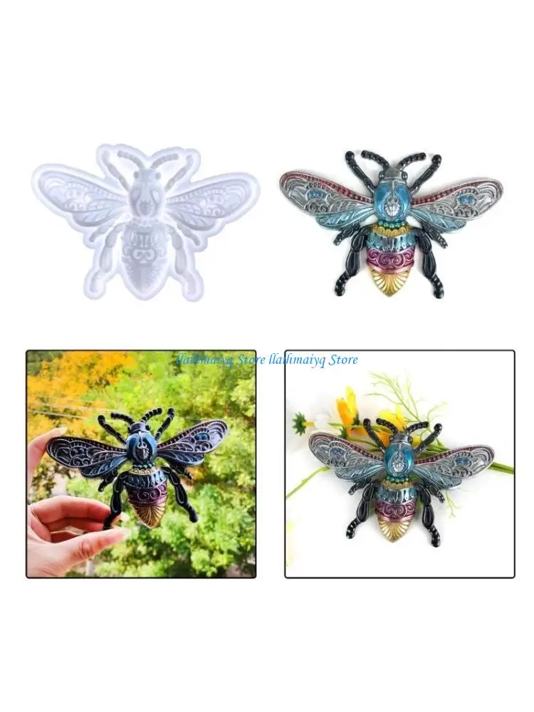 573B Silicone Larges Bees-shape Keychain Mould With Hole Keyring Pendant DIY Craft
573B Silicone Larges Bees-shape Keychain Mould With Hole Keyring Pendant DIY Craft