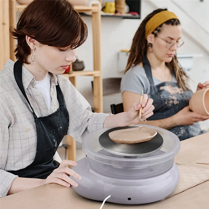 SYW-Mini комплект электрических гончарных колес, керамическая глина, художественный проигрыватель, съемная чистка для дома, работы «сделай сам», вилка стандарта США
SYW-Mini комплект электрических гончарных колес, керамическая глина, художественный проигрыватель, съемная чистка для дома, работы «сделай сам», вилка стандарта США