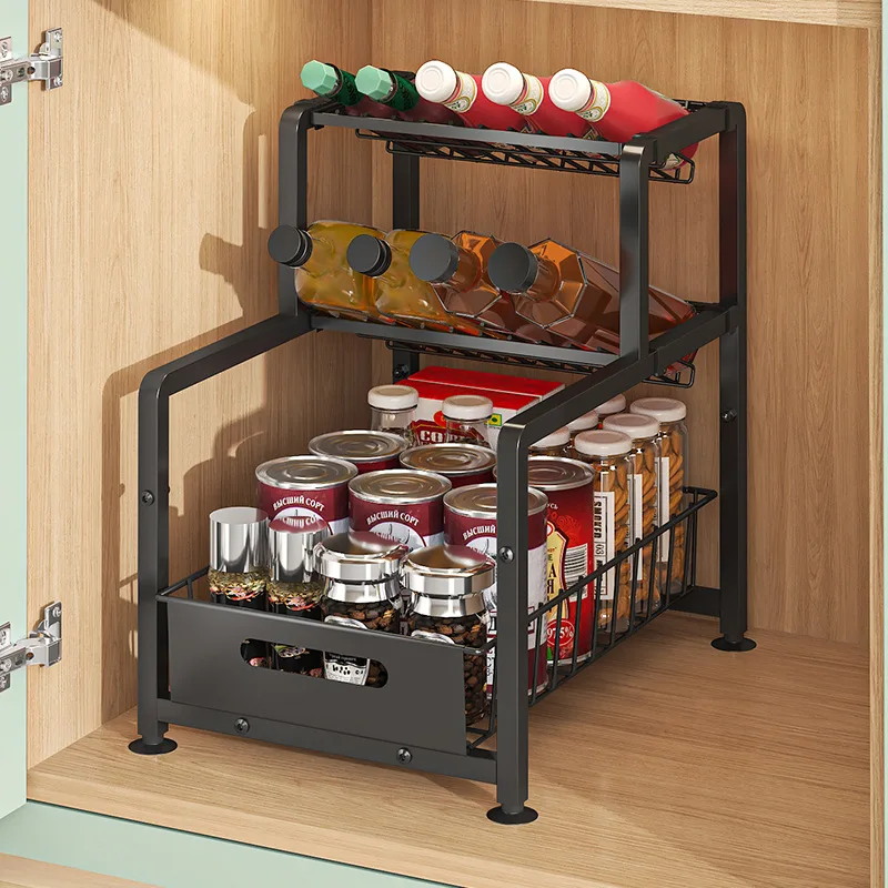 Kitchen seasoning rack lower sink storage rack diagonal seasoning rack multi-functional pumping kitchen supplies finishing rack
Kitchen seasoning rack lower sink storage rack diagonal seasoning rack multi-functional pumping kitchen supplies finishing rack