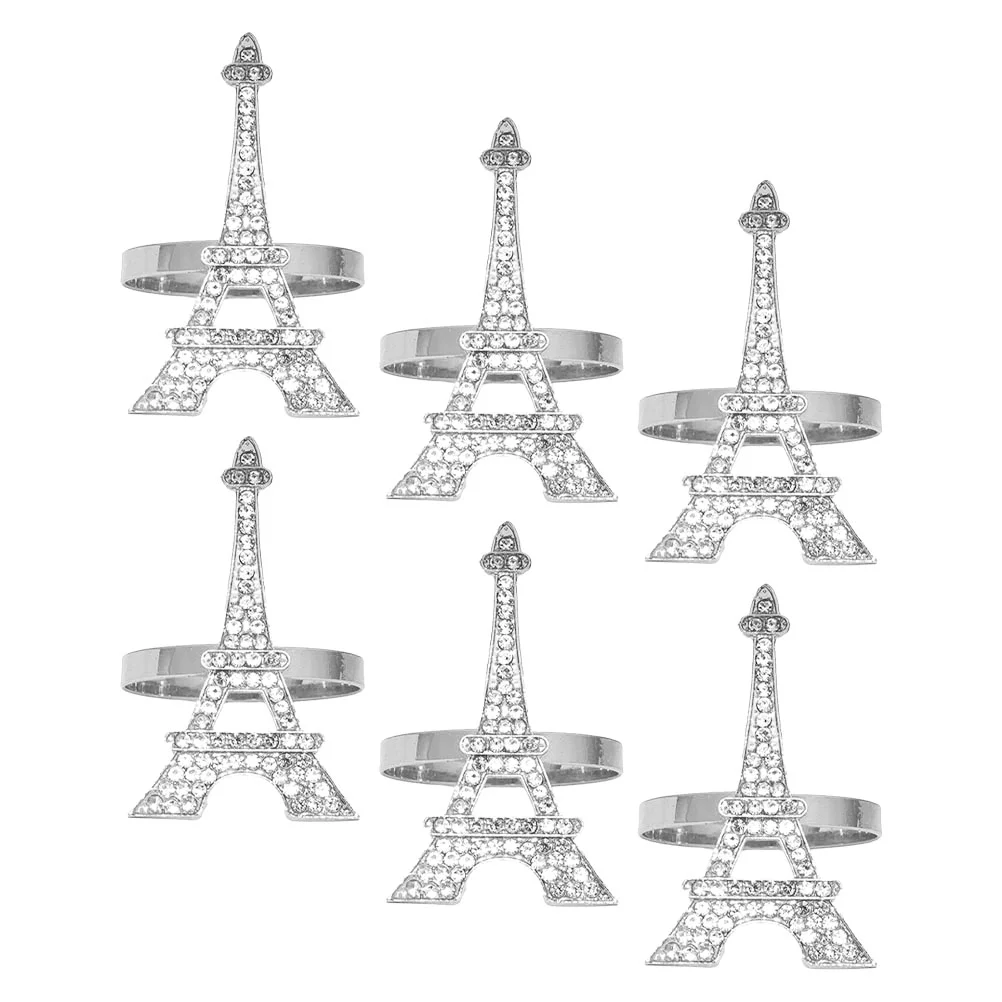 6 Pcs Decorations Napkin Ring Holds Serviette Buckle Accessories Silver Accessory Father
6 Pcs Decorations Napkin Ring Holds Serviette Buckle Accessories Silver Accessory Father
