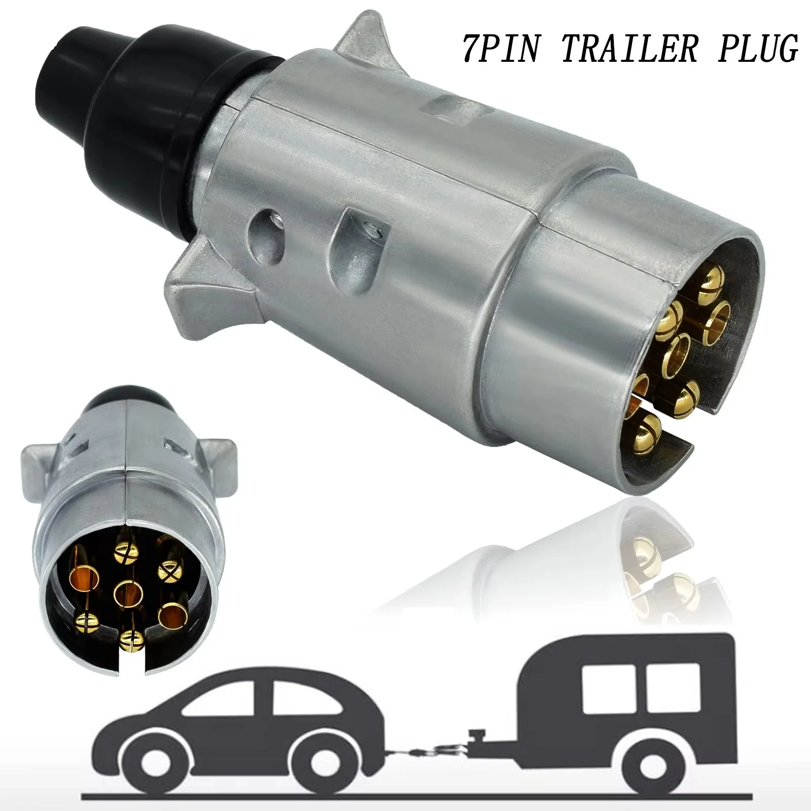 7 Pin Socket Plug Trailer Power Supply 7 Way Round Plastic Socket Motorhome Trailer Tail Light Converter Harness Head Universal
7 Pin Socket Plug Trailer Power Supply 7 Way Round Plastic Socket Motorhome Trailer Tail Light Converter Harness Head Universal