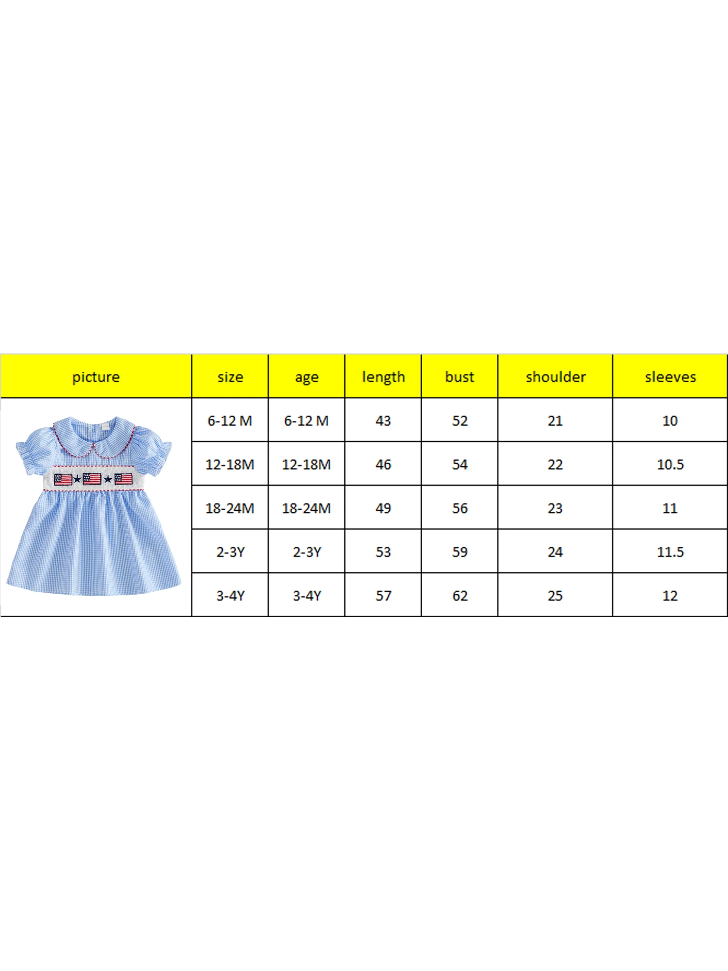 Infant Girls Red White Blue Plaid Dress with Stars and Stripes Embroidery Short Sleeve Patriotic Fourth of July Outfit
Infant Girls Red White Blue Plaid Dress with Stars and Stripes Embroidery Short Sleeve Patriotic Fourth of July Outfit