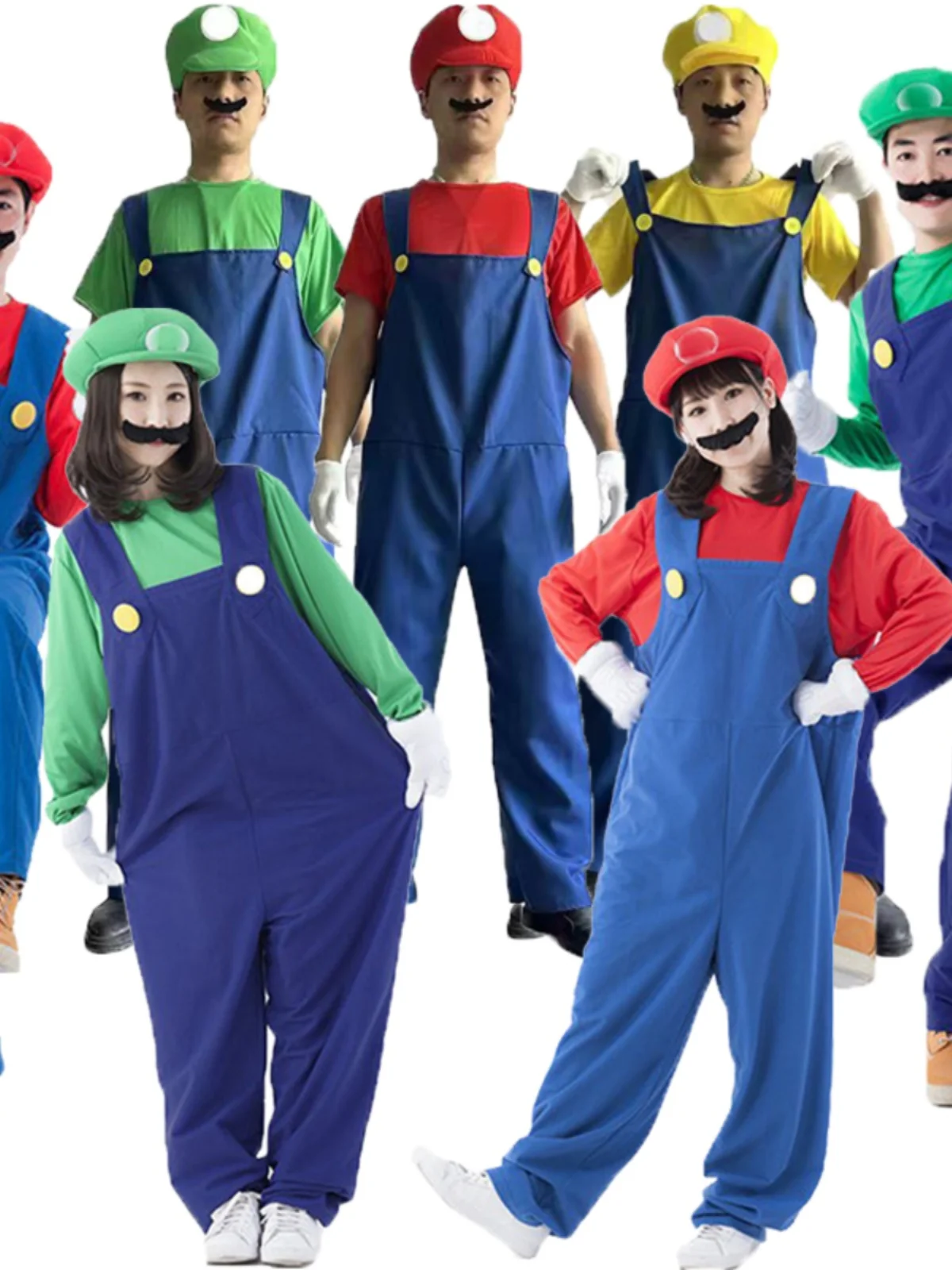 Halloween Super Bros Outfit Children Adults Overalls Set Performance Costume Stage Show Clothing Polyester Material
Halloween Super Bros Outfit Children Adults Overalls Set Performance Costume Stage Show Clothing Polyester Material