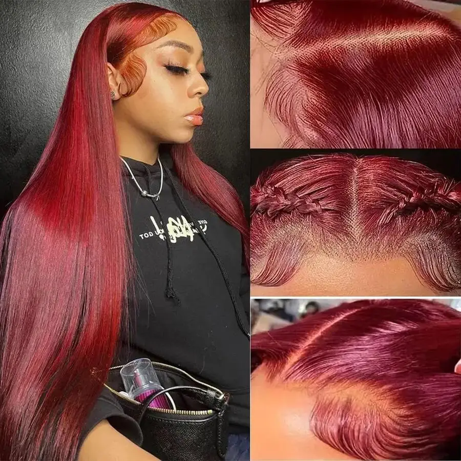 99J Burgundy Lace Front Wigs Human Hair Wigs for Black Women 20 Inch 13x4 HD Lace Burgundy Wig Human Hair Pre Plucked Red Lace F
99J Burgundy Lace Front Wigs Human Hair Wigs for Black Women 20 Inch 13x4 HD Lace Burgundy Wig Human Hair Pre Plucked Red Lace F