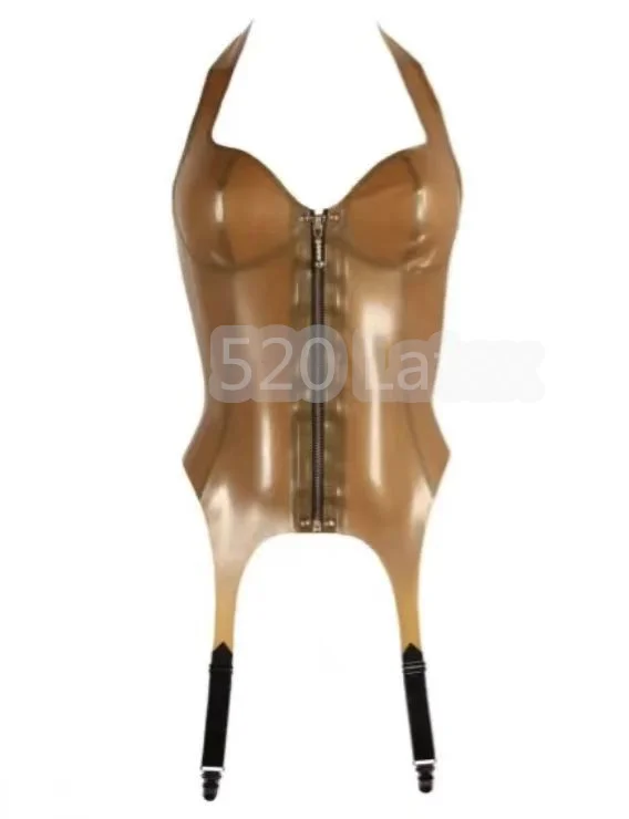 Handmade Latex Catsuit Sexy Fitted Natural Latex Halter Top Garter Latex Tight-fitting Woman Bodysuit Front Zipper
Handmade Latex Catsuit Sexy Fitted Natural Latex Halter Top Garter Latex Tight-fitting Woman Bodysuit Front Zipper