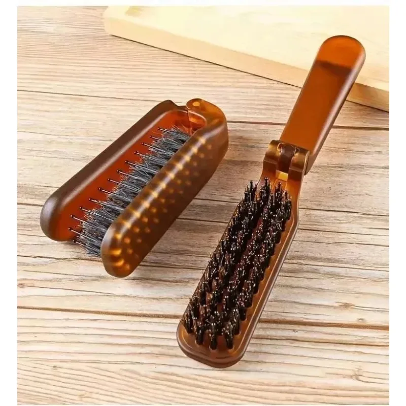 Foldable Portable Boar Bristle Hair Brush Comb Travel Hair Styling Accessory with Head Massager Function
Foldable Portable Boar Bristle Hair Brush Comb Travel Hair Styling Accessory with Head Massager Function
