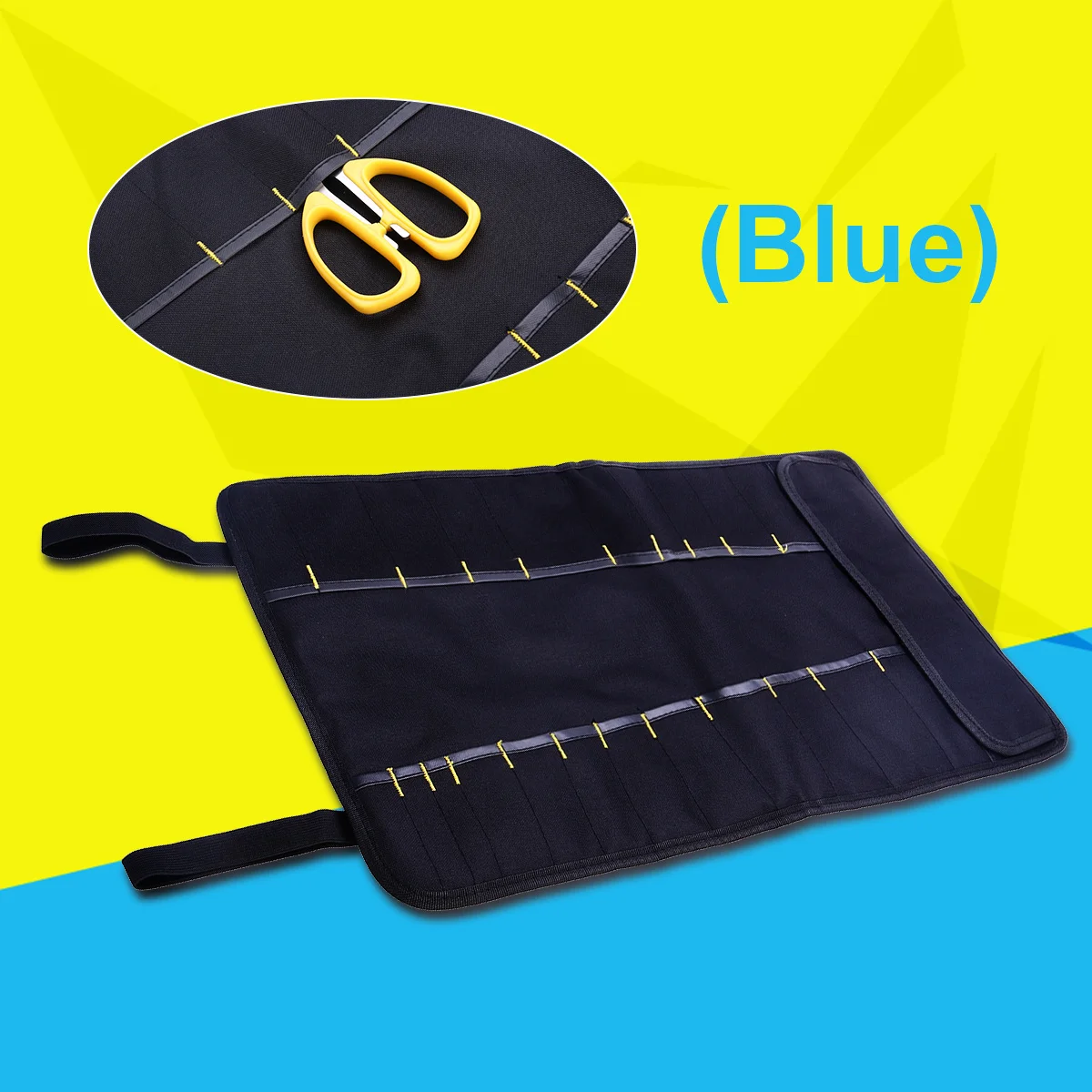 22-Pocket Roll Up Tool Pouch Organizer Portable Tool Bag for Wrenches Sockets Screwdrivers with Strap Closure and Wall Hanging
22-Pocket Roll Up Tool Pouch Organizer Portable Tool Bag for Wrenches Sockets Screwdrivers with Strap Closure and Wall Hanging