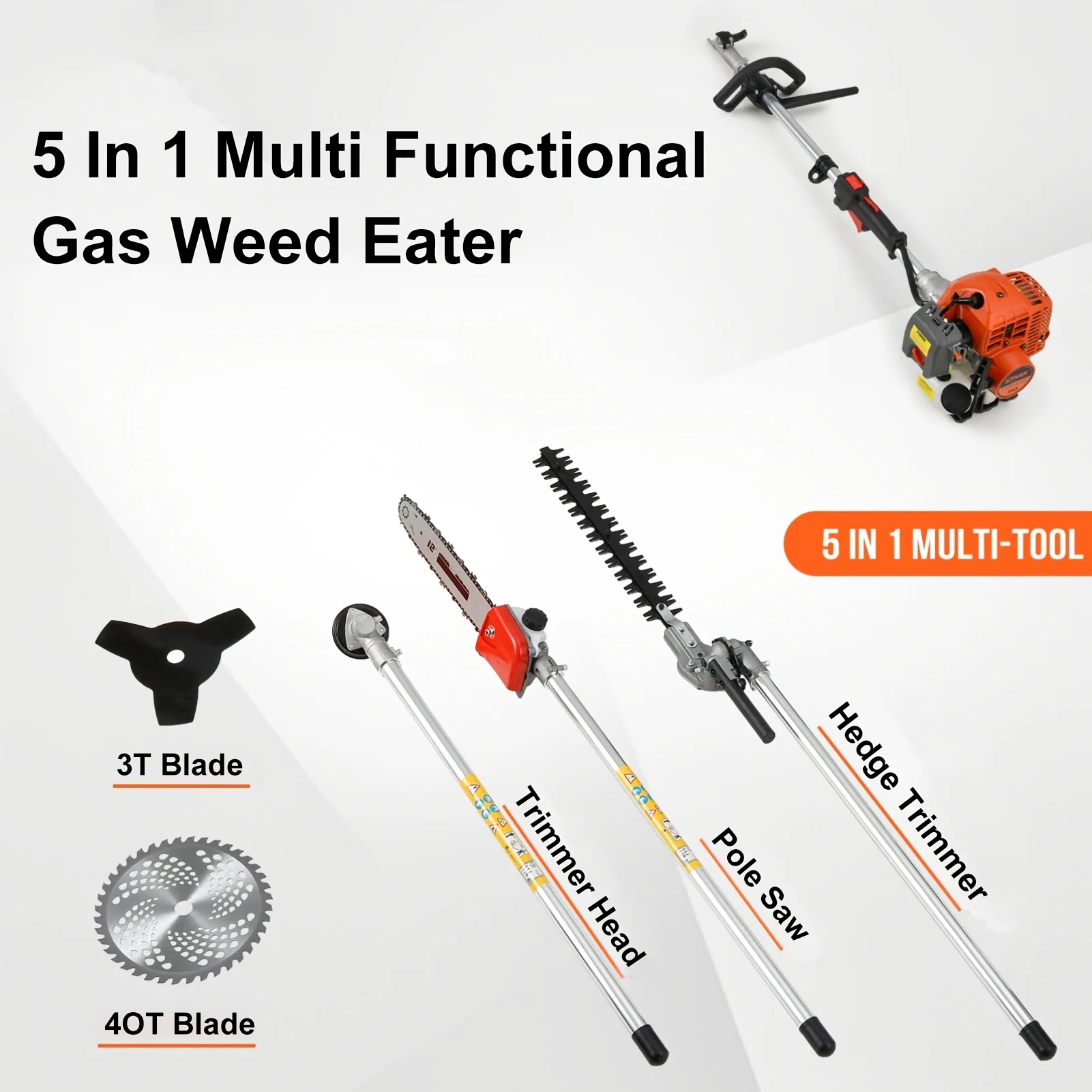 5-in-1 53cc Lawn Mower, Multifunctional Gasoline Lawn Mower, Small Household Irrigation Lawn Mower, Foldable Handheld Lawn Mower/wheel Edge Machine/mini Lawn Mower, Suitable For Lawns
5-in-1 53cc Lawn Mower, Multifunctional Gasoline Lawn Mower, Small Household Irrigation Lawn Mower, Foldable Handheld Lawn Mower/wheel Edge Machine/mini Lawn Mower, Suitable For Lawns