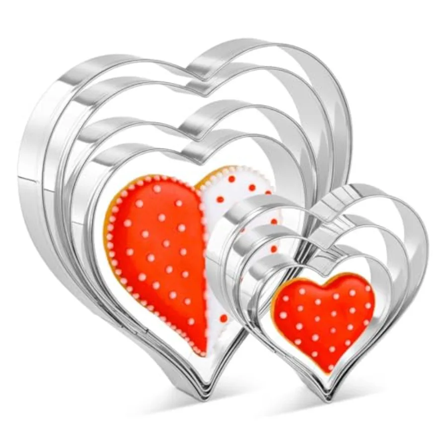 Набор формочек для печенья в форме сердца, 7 предметов, формочка для печенья в форме сердца на День святого Валентина, маленькая формочка для печенья из нержавеющей стали в форме сердца для S
Набор формочек для печенья в форме сердца, 7 предметов, формочка для печенья в форме сердца на День святого Валентина, маленькая формочка для печенья из нержавеющей стали в форме сердца для S