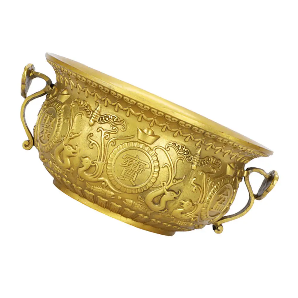 1Pcs Creative Brass Cornucopia Treasure Bowl Exquisite Carved Fish Insects Birds Decoration Home Office Desktop Ornament
1Pcs Creative Brass Cornucopia Treasure Bowl Exquisite Carved Fish Insects Birds Decoration Home Office Desktop Ornament